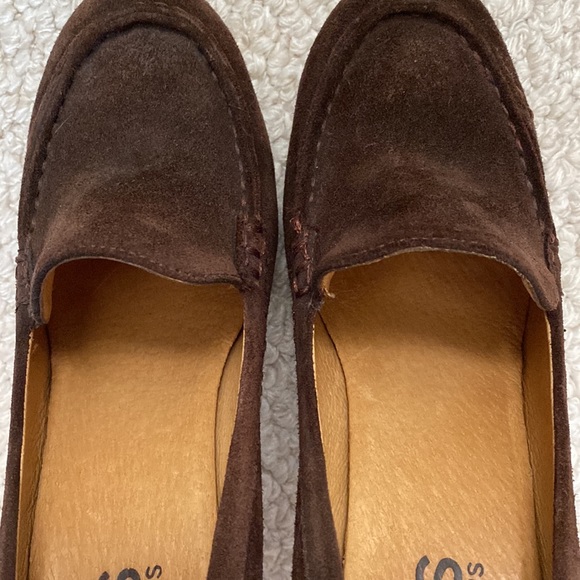 KORS Michael Kors chunky heel brown suede leather lined high heel - Picture 9 of 12